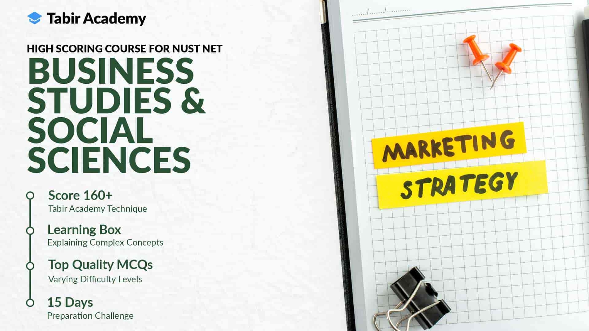 High Scoring Course for NUST NET Business Studies & Social Sciences