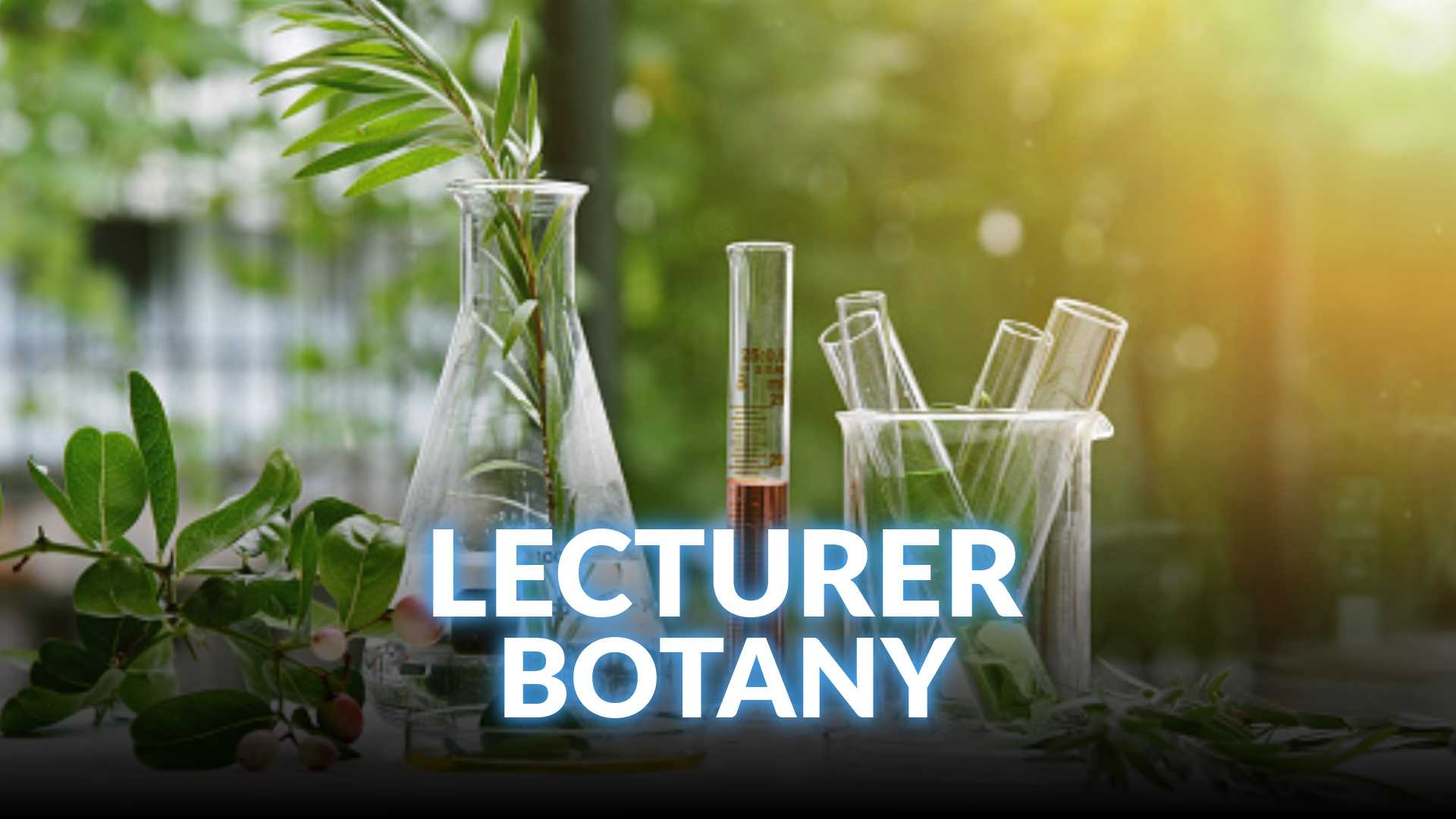 KPPSC Lecturers Botany Preparation Course